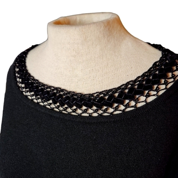 Draper's and Damon's Crochet Neck Sweater - Picture 2 of 5